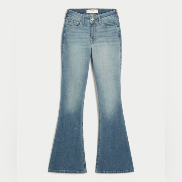 Hollister Denim - Hollister Women’s High Rise Medium Wash Flare Jeans, Sz. 8R NEW WITH TAGS